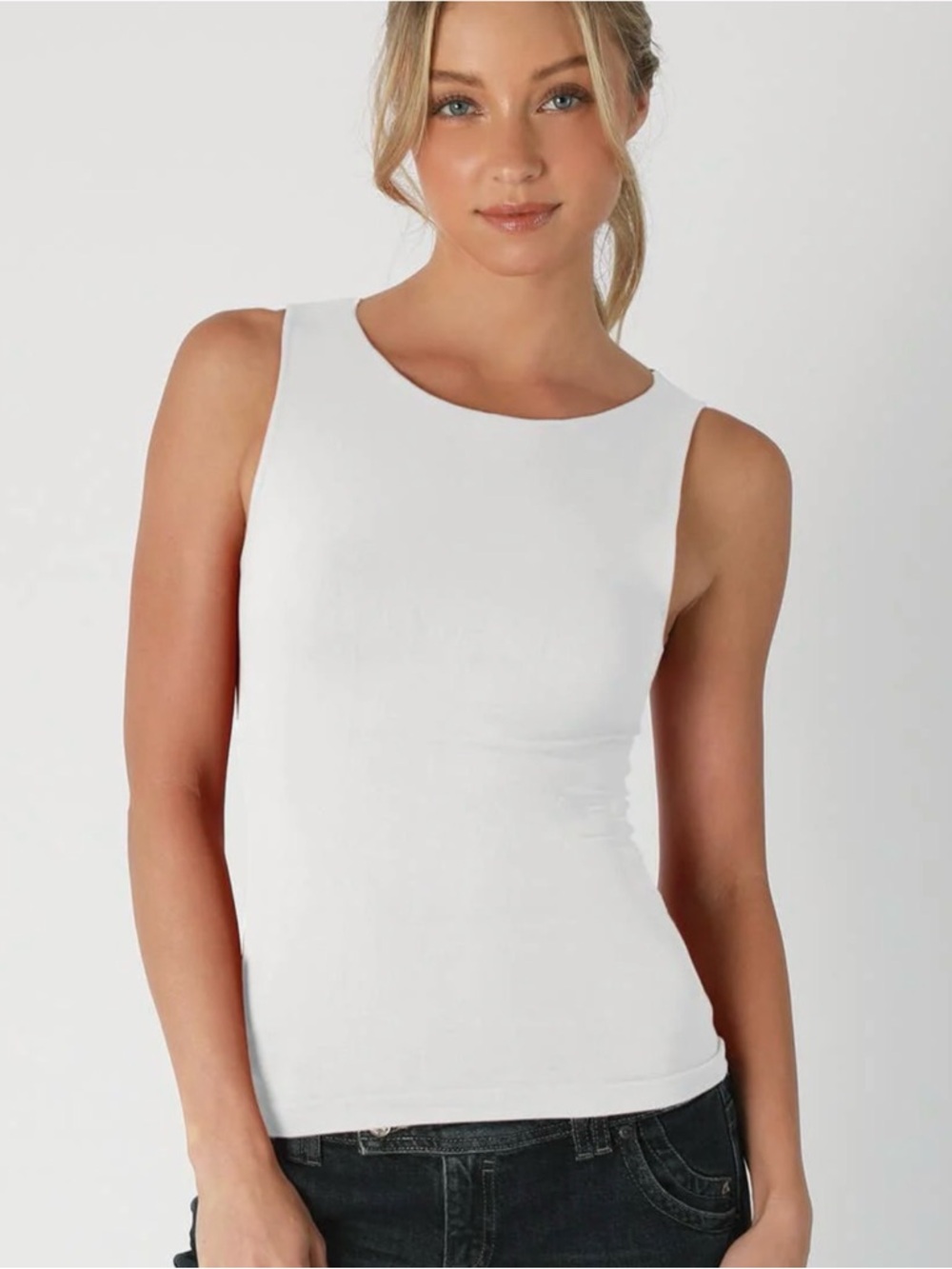 NIKIBIKI Gigi White Tank - One Size - Brand New